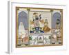 Illustration for a Manuscript on the Worship of Srinathji, Rajasthan, Early 19th Century-null-Framed Giclee Print