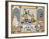 Illustration for a Manuscript on the Worship of Srinathji, Rajasthan, Early 19th Century-null-Framed Giclee Print