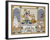 Illustration for a Manuscript on the Worship of Srinathji, Rajasthan, Early 19th Century-null-Framed Giclee Print