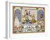 Illustration for a Manuscript on the Worship of Srinathji, Rajasthan, Early 19th Century-null-Framed Giclee Print