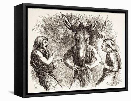 Illustration for a Midsummer Night's Dream, from 'The Illustrated Library Shakespeare', Published…-Sir John Gilbert-Framed Stretched Canvas