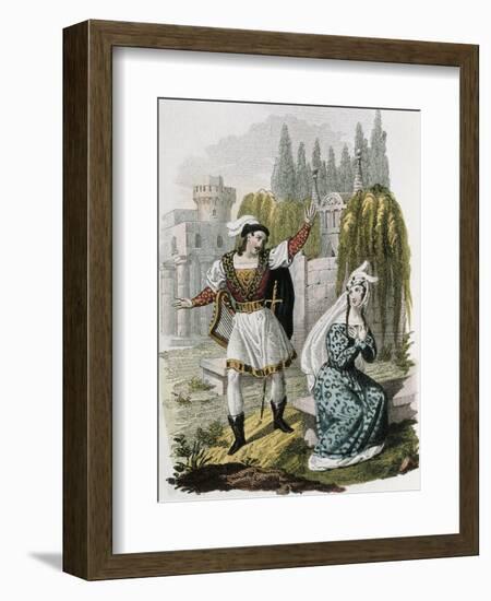 Illustration for a Scene from Ivanhoe by Sir Walter Scott-null-Framed Giclee Print