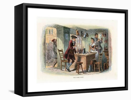 Illustration for a Tale of Two Cities-Hablot Knight Browne-Framed Stretched Canvas