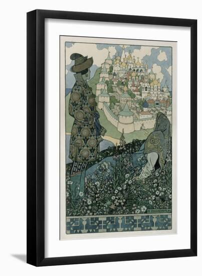 Illustration For Alexander Pushkin's 'Fairytale of the Tsar Saltan', 1905-Ivan Bilibin-Framed Giclee Print