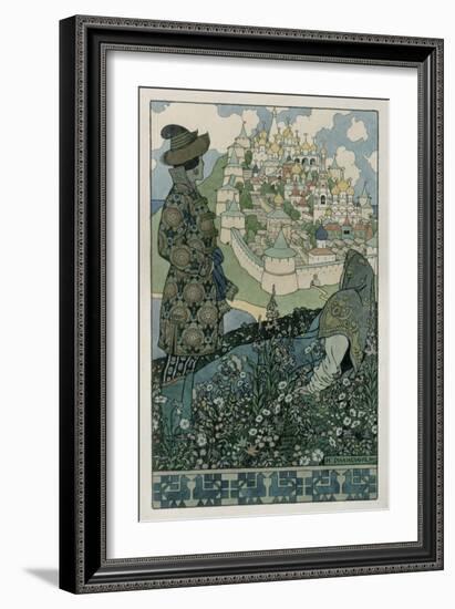 Illustration For Alexander Pushkin's 'Fairytale of the Tsar Saltan', 1905-Ivan Bilibin-Framed Giclee Print