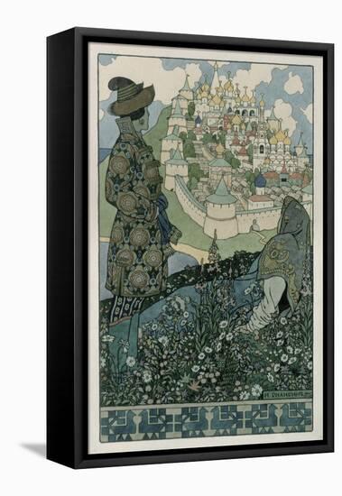 Illustration For Alexander Pushkin's 'Fairytale of the Tsar Saltan', 1905-Ivan Bilibin-Framed Stretched Canvas