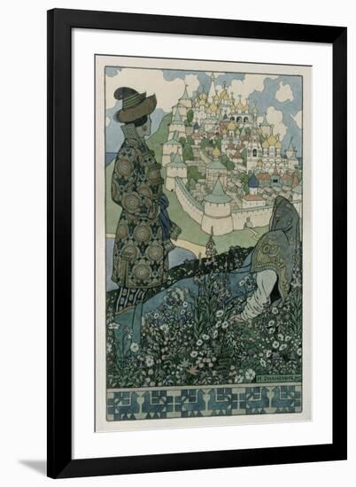 Illustration For Alexander Pushkin's 'Fairytale of the Tsar Saltan', 1905-Ivan Bilibin-Framed Giclee Print