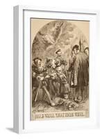 Illustration for All's Well That Ends Well, from 'The Illustrated Library Shakespeare', Published…-Sir John Gilbert-Framed Giclee Print