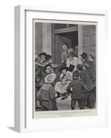 Illustration for Aunt Jane at the Seaside, by the Late Lord Brabourne-Amedee Forestier-Framed Giclee Print