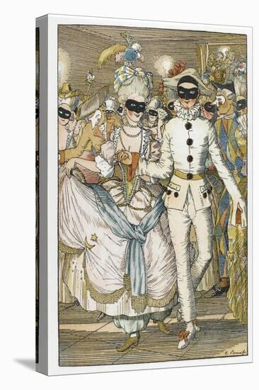 Illustration for Book Le Livre De La Marquise-Konstantin Andreyevich Somov-Stretched Canvas