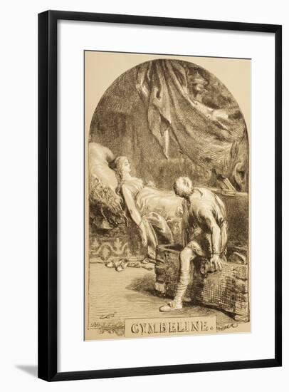 Illustration for Cymbeline, from 'The Illustrated Library Shakespeare', Published London 1890-Sir John Gilbert-Framed Giclee Print