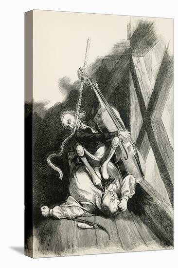 Illustration for Devil in Belfry-Edgar Allan Poe-Stretched Canvas