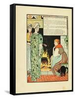 Illustration for Fairy Tale Cinderella-Walter Crane-Framed Stretched Canvas