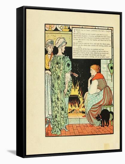 Illustration for Fairy Tale Cinderella-Walter Crane-Framed Stretched Canvas