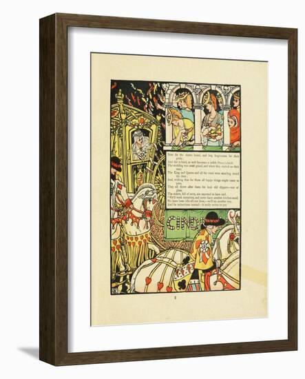 Illustration for Fairy Tale Cinderella-Walter Crane-Framed Giclee Print