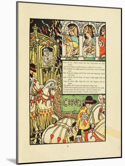 Illustration for Fairy Tale Cinderella-Walter Crane-Mounted Giclee Print