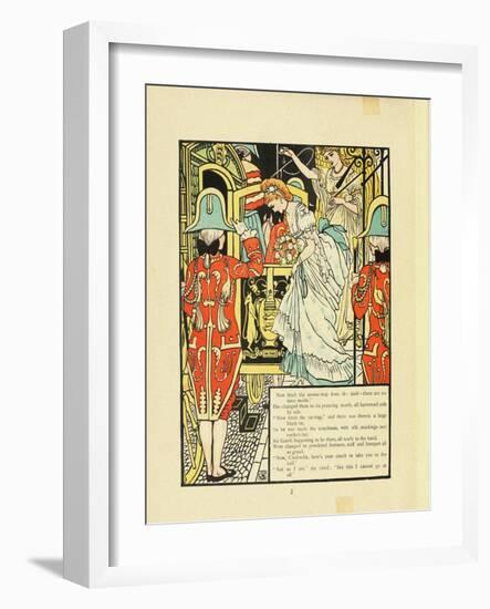 Illustration for Fairy Tale Cinderella-Walter Crane-Framed Giclee Print