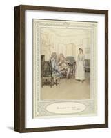 Illustration for Goldsmith's She Stoops to Conquer-Hugh Thomson-Framed Giclee Print