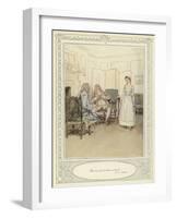 Illustration for Goldsmith's She Stoops to Conquer-Hugh Thomson-Framed Giclee Print