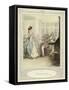 Illustration for Goldsmith's She Stoops to Conquer-Hugh Thomson-Framed Stretched Canvas