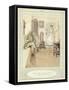 Illustration for Goldsmith's She Stoops to Conquer-Hugh Thomson-Framed Stretched Canvas