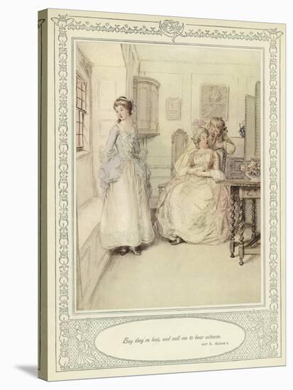 Illustration for Goldsmith's She Stoops to Conquer-Hugh Thomson-Stretched Canvas