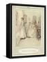 Illustration for Goldsmith's She Stoops to Conquer-Hugh Thomson-Framed Stretched Canvas