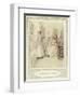 Illustration for Goldsmith's She Stoops to Conquer-Hugh Thomson-Framed Giclee Print