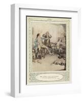 Illustration for Goldsmith's She Stoops to Conquer-Hugh Thomson-Framed Giclee Print