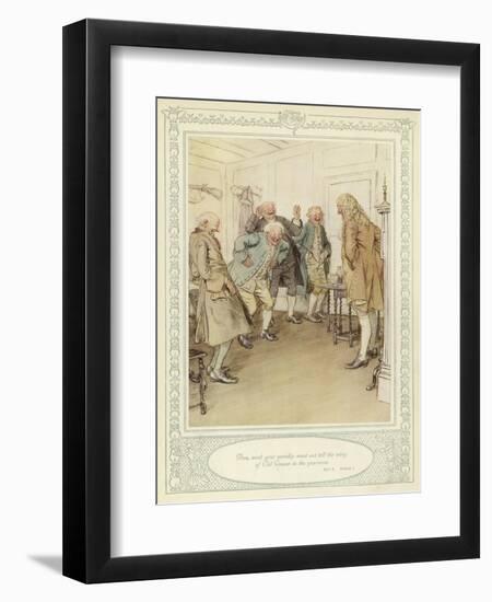 Illustration for Goldsmith's She Stoops to Conquer-Hugh Thomson-Framed Giclee Print