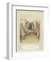 Illustration for Goldsmith's She Stoops to Conquer-Hugh Thomson-Framed Giclee Print