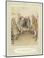 Illustration for Goldsmith's She Stoops to Conquer-Hugh Thomson-Mounted Giclee Print