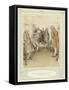 Illustration for Goldsmith's She Stoops to Conquer-Hugh Thomson-Framed Stretched Canvas