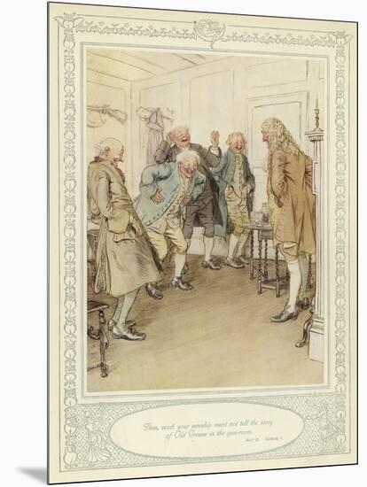 Illustration for Goldsmith's She Stoops to Conquer-Hugh Thomson-Mounted Giclee Print