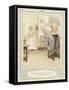 Illustration for Goldsmith's She Stoops to Conquer-Hugh Thomson-Framed Stretched Canvas