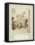 Illustration for Goldsmith's She Stoops to Conquer-Hugh Thomson-Framed Stretched Canvas