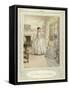 Illustration for Goldsmith's She Stoops to Conquer-Hugh Thomson-Framed Stretched Canvas