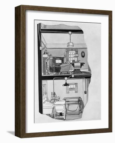 Illustration for Home of a Hundred Comforts Booklet-null-Framed Giclee Print