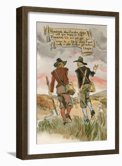 Illustration for Isaac Walton's the Compleat Angler-Peter Jackson-Framed Giclee Print