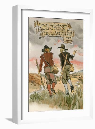 Illustration for Isaac Walton's the Compleat Angler-Peter Jackson-Framed Giclee Print