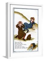 Illustration for Jack and Jill Went Up the Hill, Kate Greenaway (1846-190)-Catherine Greenaway-Framed Giclee Print