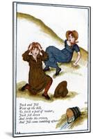 Illustration for Jack and Jill Went Up the Hill, Kate Greenaway (1846-190)-Catherine Greenaway-Mounted Giclee Print