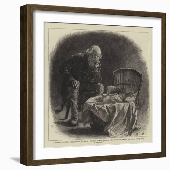 Illustration for John and Joan, a Coorious Story-Margaret Isabel Dicksee-Framed Giclee Print