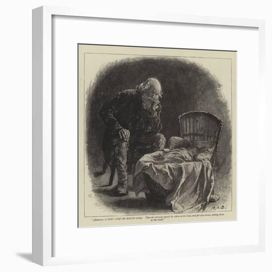 Illustration for John and Joan, a Coorious Story-Margaret Isabel Dicksee-Framed Giclee Print