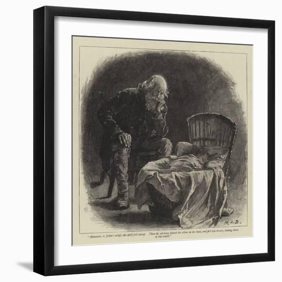 Illustration for John and Joan, a Coorious Story-Margaret Isabel Dicksee-Framed Giclee Print