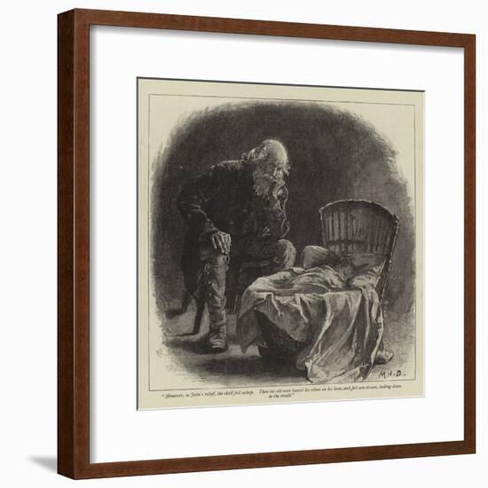 Illustration for John and Joan, a Coorious Story-Margaret Isabel Dicksee-Framed Giclee Print