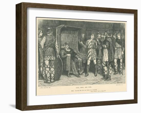 Illustration for King Lear-J.M.L. Ralston-Framed Giclee Print