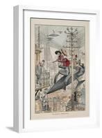 Illustration for Le Vingtième Siècle: La Vie Électrique-Albert Robida-Framed Giclee Print