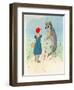 Illustration for 'Little Red Riding Hood' by Charles Perrault (1628-1703)-A. Vimar-Framed Giclee Print