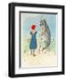 Illustration for 'Little Red Riding Hood' by Charles Perrault (1628-1703)-A. Vimar-Framed Giclee Print